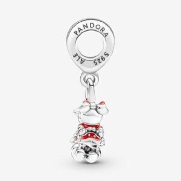 Pandora Mickey Mouse & Minnie Mouse Kissing Dangle Charm - Picture 3 of 5